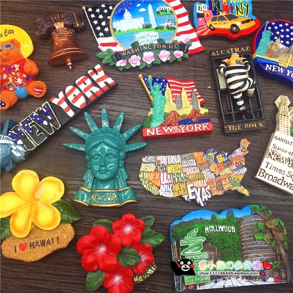 Babelemi usa hollywood york washington dc las vegas havaiji montana san francisco kalifornia matka matkamuistoja jääkaappimagneetti