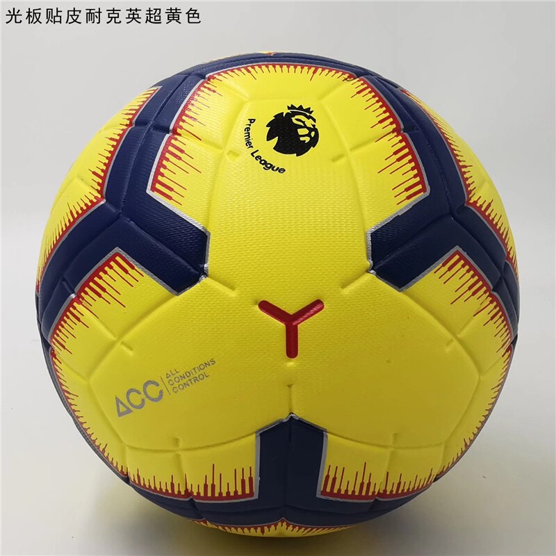 Size5/4 Soccer Ball Premier Goal Team Match Ball Football Training Seamless League futbol voetbal: Sky Blue