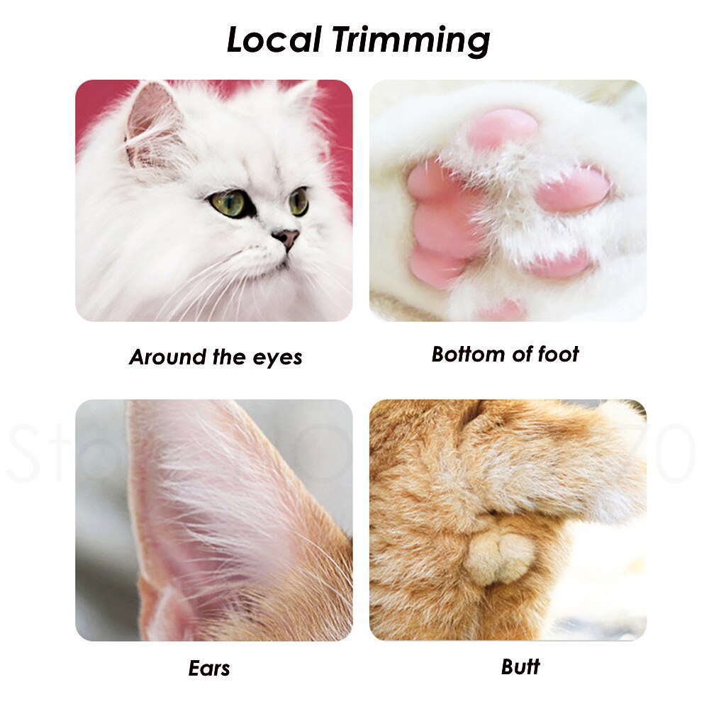 Dog Clippers Cordless Silent Cat Foot Hair Trimmer Small Animal Shaver Electric Pet Clipper Grooming Hair Cutter