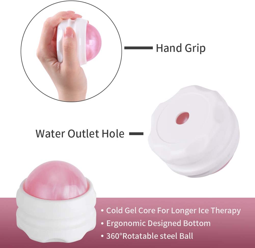 Massage Roller Ball &amp; Cold Therapy Rolling Gel Ball Deep Tissue Massage for Foot/Face/Back/Plantar Fasciitis/Muscle Fitness