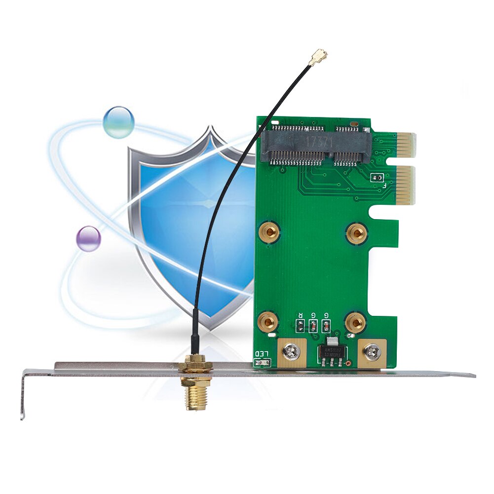 Mini PCI-E To PCI-E Riser Card Expand External Adapter Network Cards Support All PCI-E Mini Cards Electric Accessories