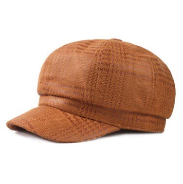 XdanqinX Novelty Adult Women Retro Newsboy Caps Vintage Female Hat Multicolor Women&#39;s Brands Cap Snapback Cap: orange