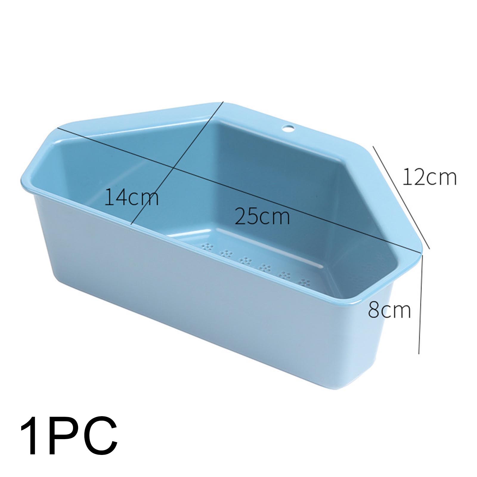 Triangular Corner Sink Drain Rack Shelf Basket Food Strainer Vegetable Fruit Drainer Sponge Holder Kitchen Filter K888: Plum