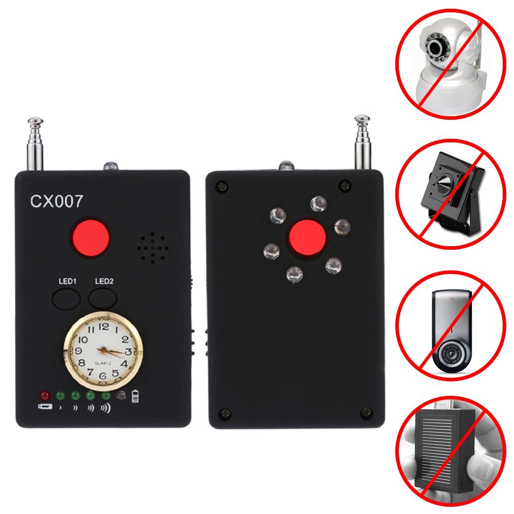 Multi-functional Full-range RF Wireless Signal Radio Detector 4 Signal Strength LED Status Indicator From Low To High
