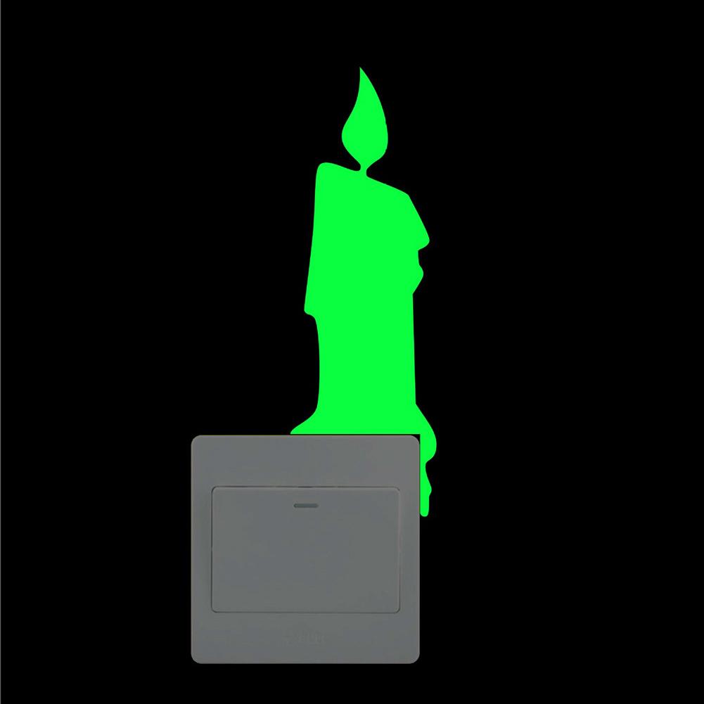 Gwiazda anioł świecące w ciemności naklejka strąk włącznik kot placki świecąca naklejka na ścianę naklejka fluorescencyjny zielony wróżka naklejka pokój dziecięcy Dom dekoracje: D