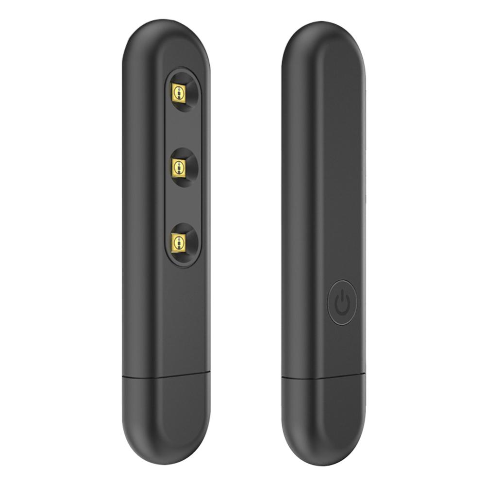Ultraviolet Germicidal Light Portable Handheld USB Rechargeable UVC Sterilizing Lamp Kill Dust Mite UV Lamp For Home Hospital: Black