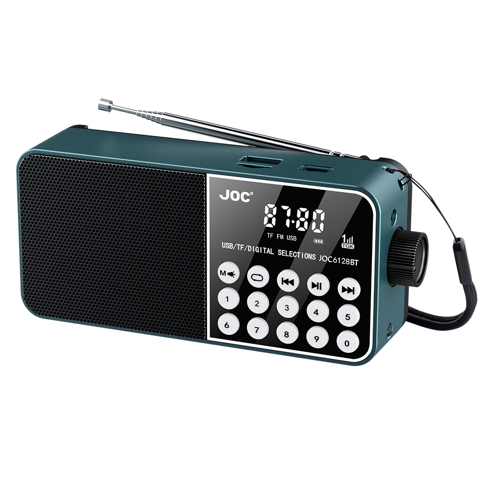 ​​Mini FM AM SW Radio Battery Operated Full Band Pocket Radio Built-in Speaker Type-C Rechargeable Emergency Radio for Elder: black