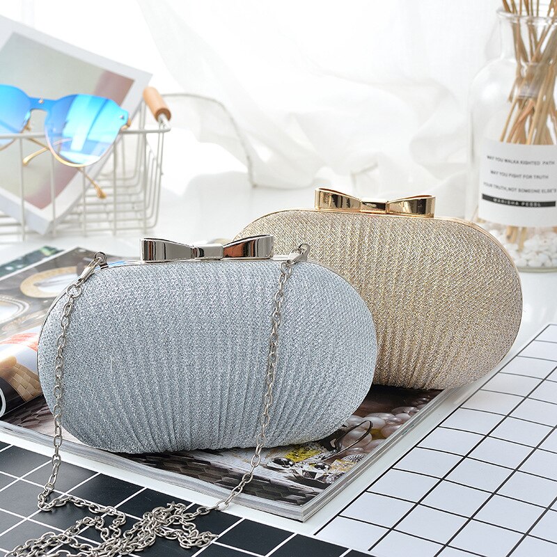 Bolsas femininas saco de jantar de ovo de ganso bowknot cor mágica bolsa de corrente de couro dobrar saco de caixa dura bolsa de mão da senhora bolsa de ombro