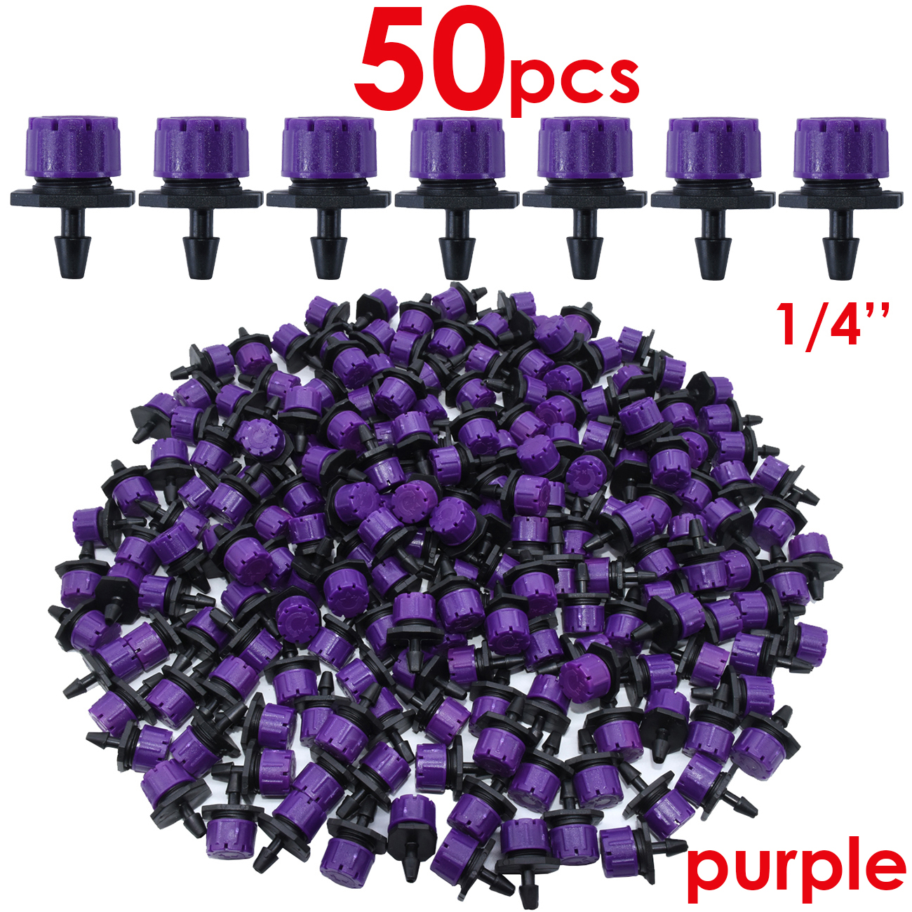 KESLA Garten 30-1000PCS 4/7mm Bewässerung Düse Einstellbar Tropf Bewässerung Sprinkler Emitter Micro Drip Gewächshaus balkon Hof: Schokolade