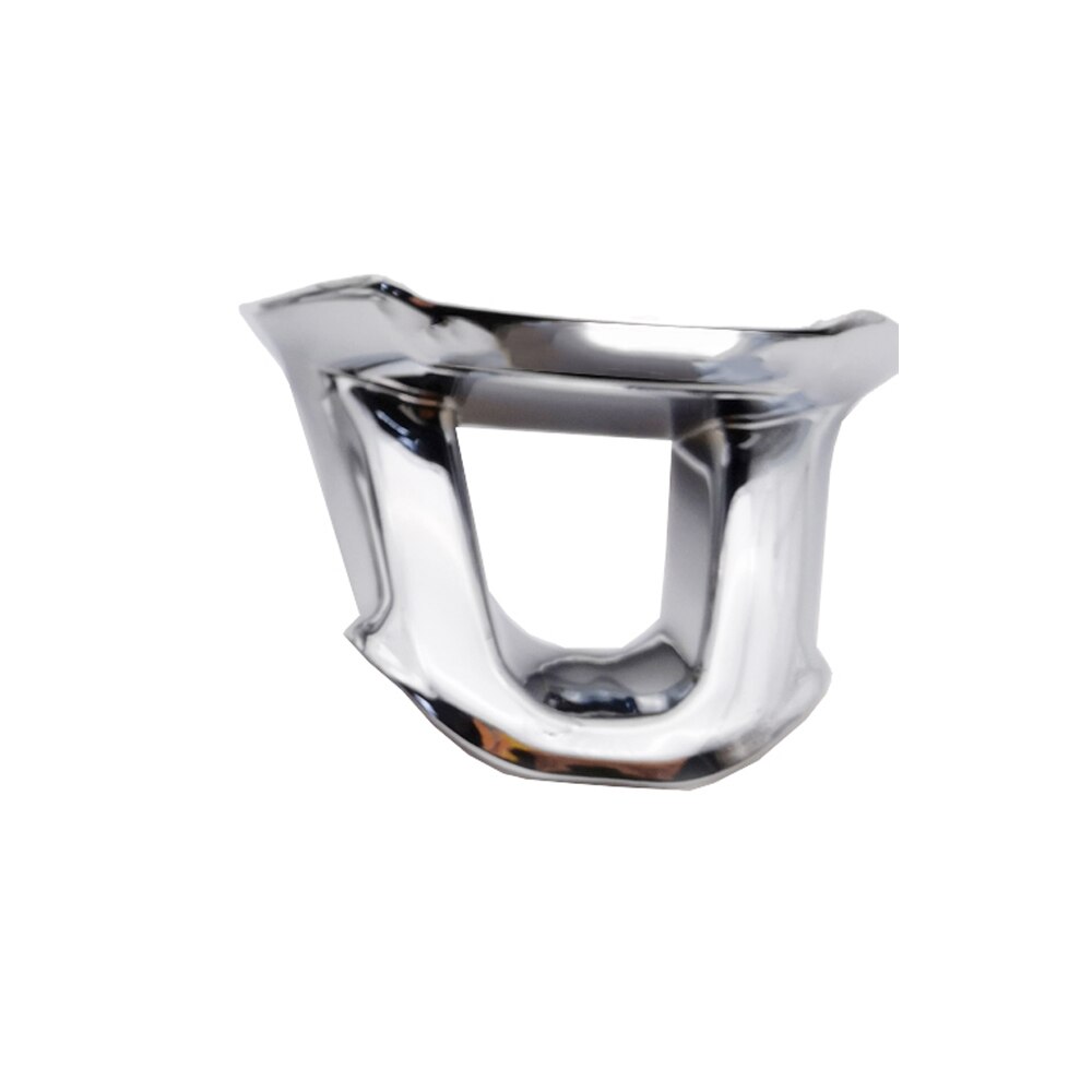 Pegatinas de embellecedor de botones para Peugeot, accesorios de decoración de cubierta de volante para Peugeot 208 -: Bright Silver
