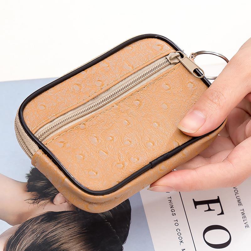 Zachte Portemonnee Mannen En Vrouwen Kaarthouder Kleine Capaciteit Pu Lederen Sleutel Case Portemonnee Sleutelhouder Zip veranderen Pouch Wallet