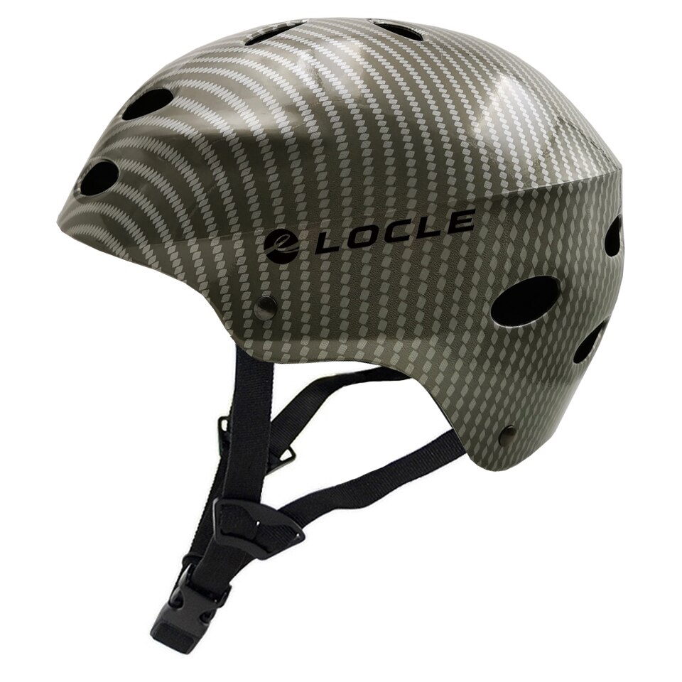 Locle duurzame rotsklimhelm, bergklimhelm, abs+eps reddingsuitrusting om uit te breiden, ce-veiligheidshelm: Grijs / Ik  (58-61cm)