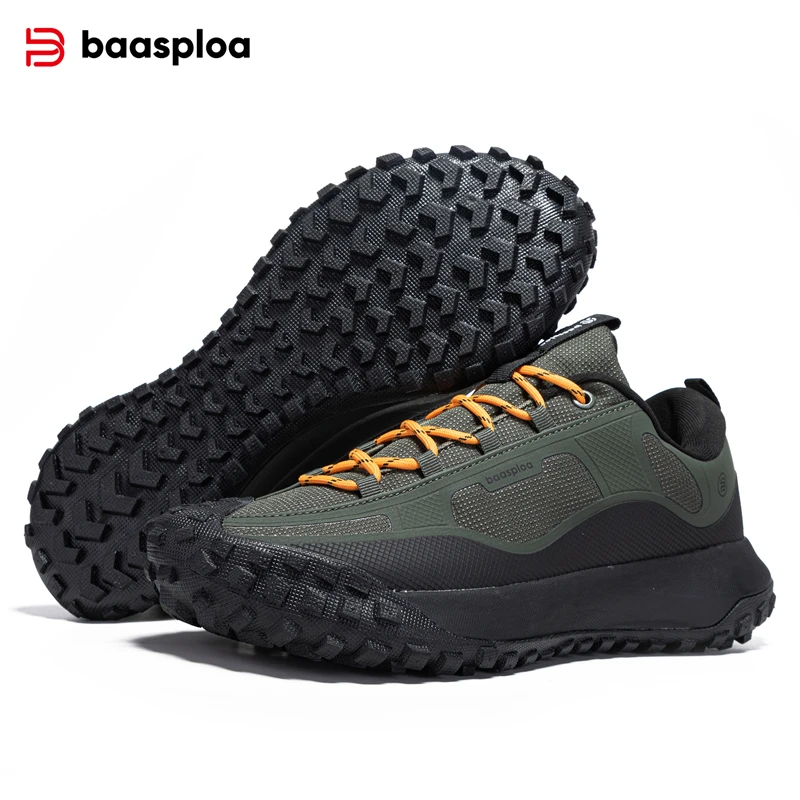 Baasploa, zapatillas de deporte para exteriores para hombre, nueva , zapatos de senderismo acuáticos antisalpicaduras, zapatos casuales cómodos para caminar para hombre, zapatos antideslizantes para escalar