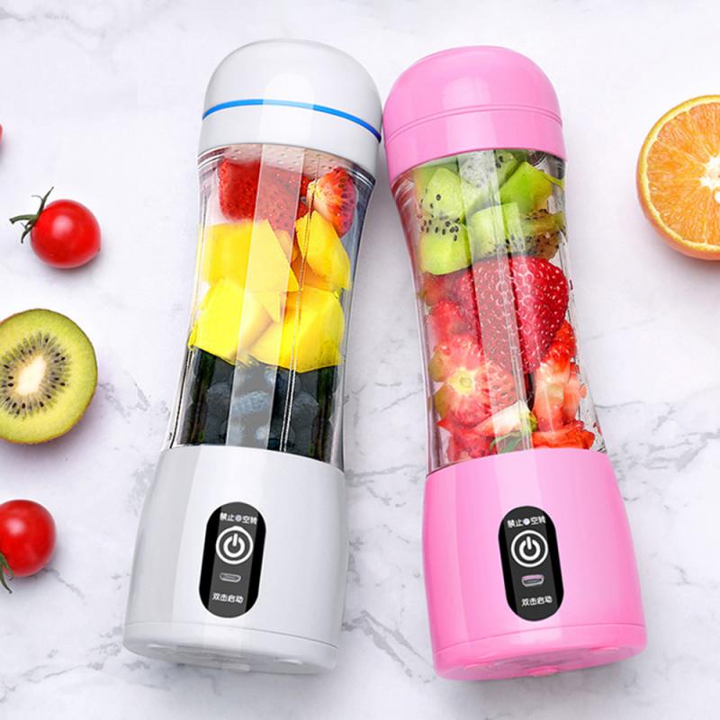 450ml Portable Electric Juicer Smoothie Blender Mini Food Processor Blender USB Blender Personal Blender Cup Juice Blender