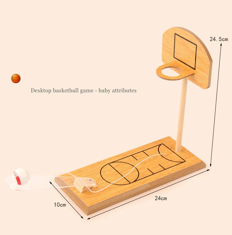 Mini Basketbal Hout Tafel Volwassenen Speelgoed Voor Kinderen Educatief Desktop Basketbal Houten Blok Sport Kids &#39;Floor Game