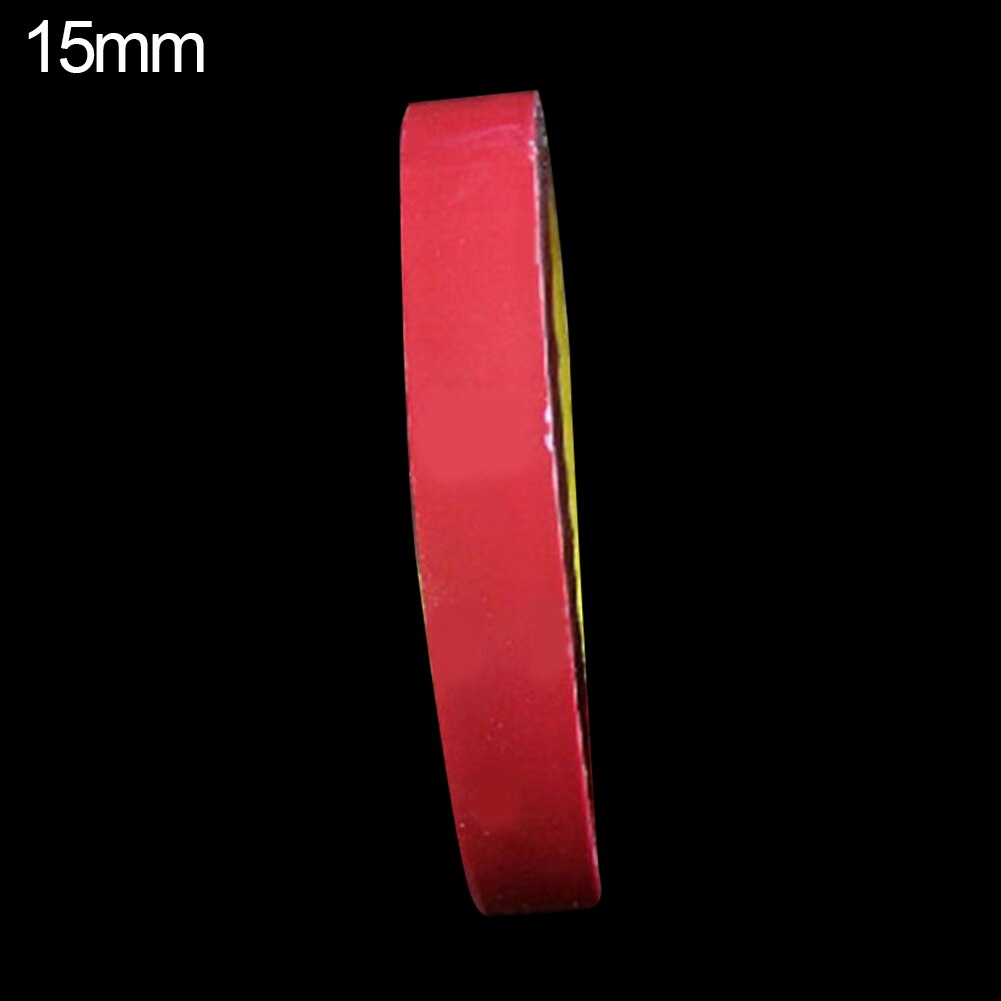 1 Roll Acrylic Car Home Double Sided Attachment Strong Adhesive Tape: Red 15mm