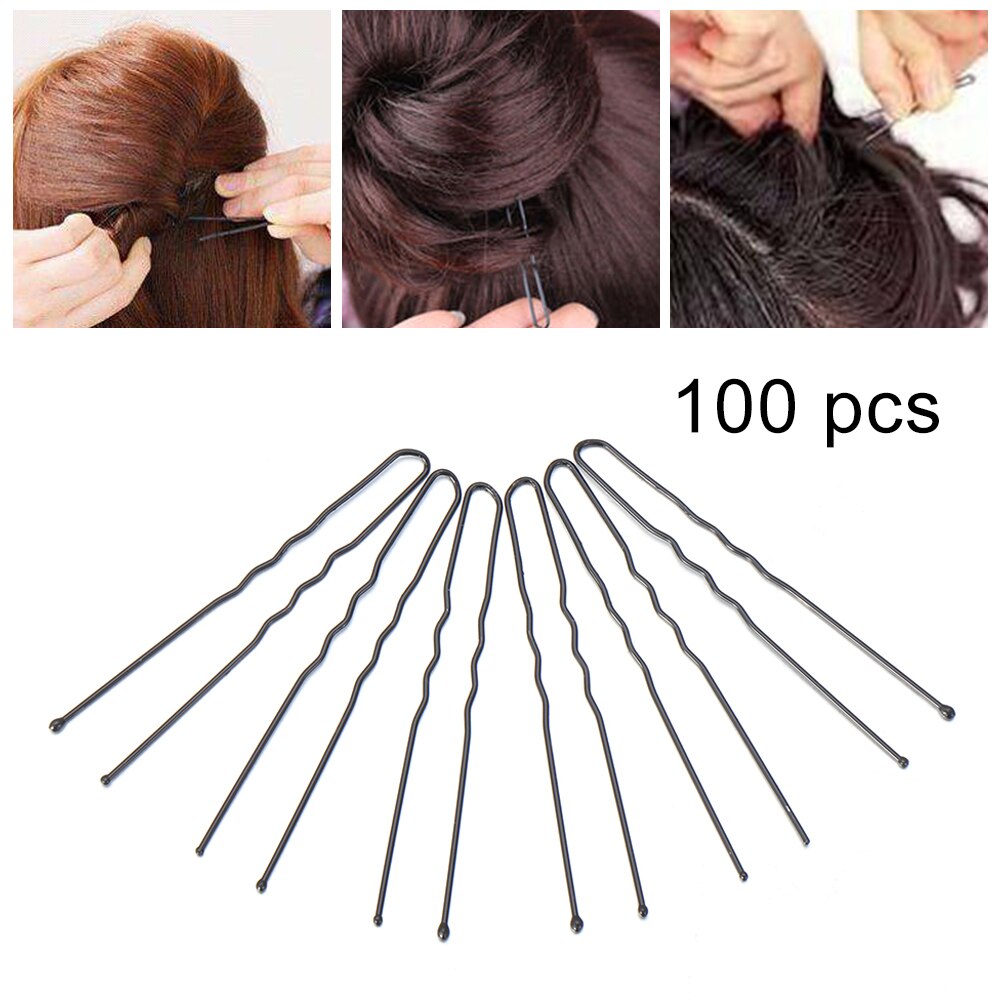 100Pcs 3 Verschillende Lengtes Van Clips Black Wav... Grandado