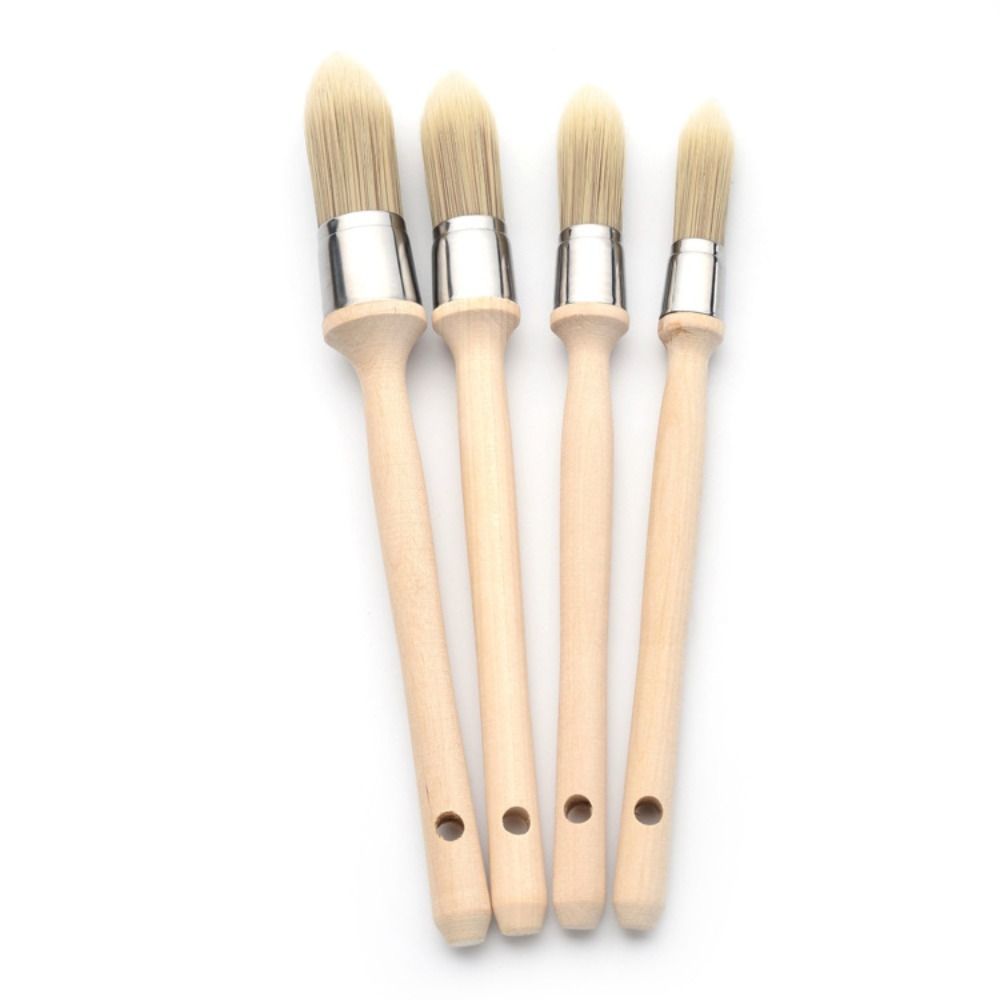 Gap brush Paint Brush Thick bristles Wooden handle Round head brush Cleaning Tool Chemical fiber Wall Brushing Tools Ash Removal