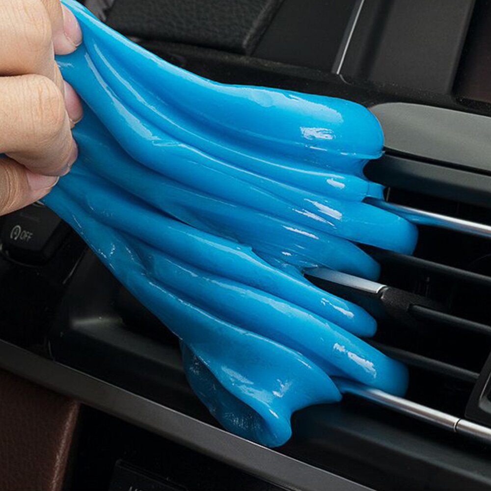 Arcilla limpiadora de barro para coche, herramienta de limpieza de polvo reutilizable para teclado de ordenador de casa al aire libre, color azul