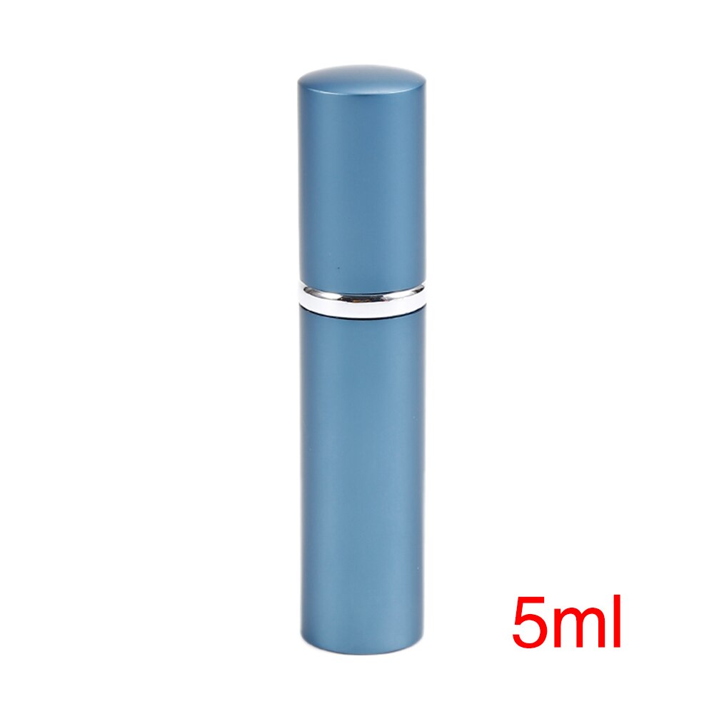 Refillable Perfume Container 5ml Deep Blue Empty Sprayer Bottle Glass Atomizer: blue