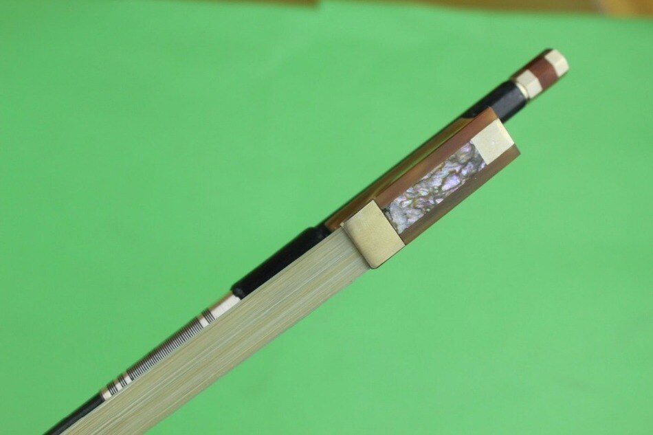 Archet de violon en fibre de carbone de supérieure, 1 pièce, 4/4. Accessoires pour violon, corne de bœuf, grenouille