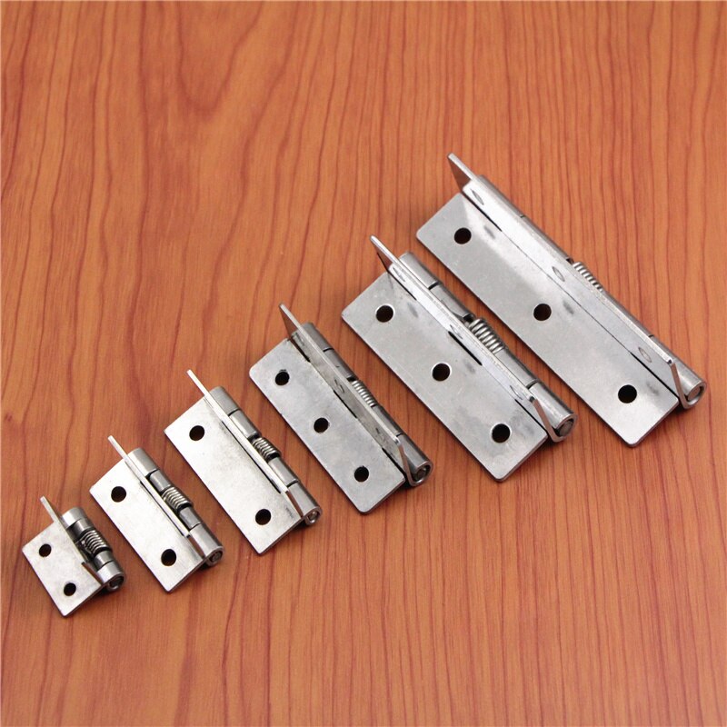 Mini charnière à ressort pliante en acier inoxydable 304, 1 pièce, Micro charnières automatiques, porte d&#39;armoire, accessoires de quincaillerie de meubles