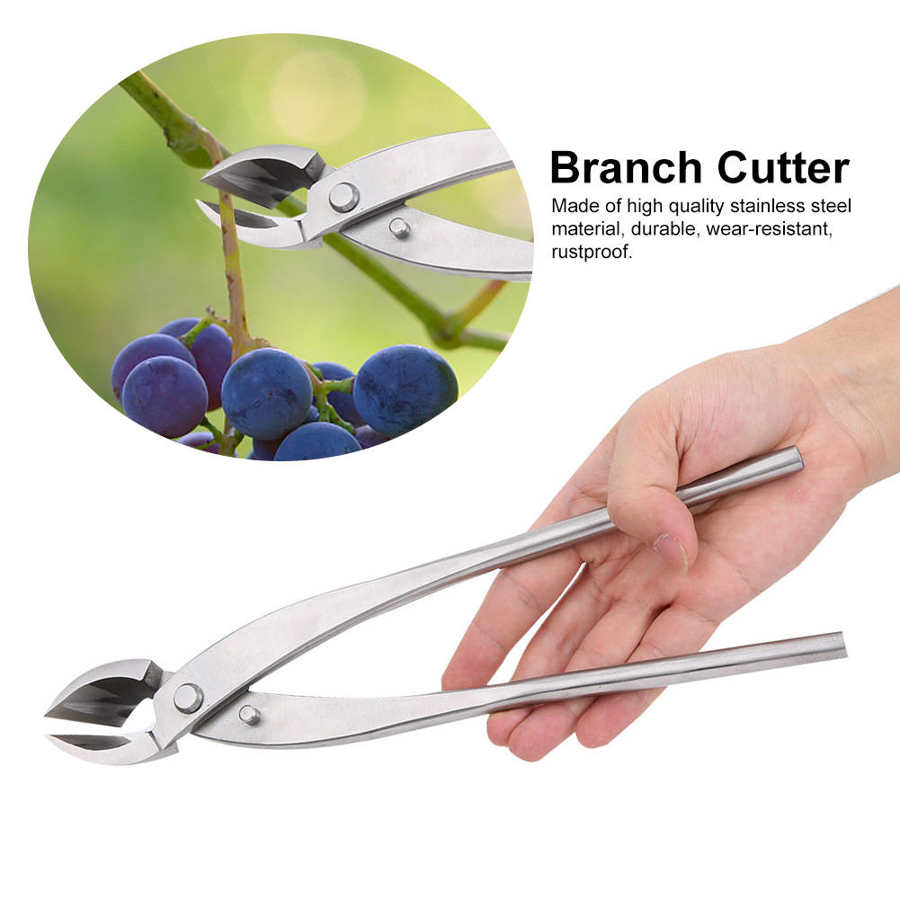 Grafting Tool 28cm Stainless Steel Branch Cutter Concave Cutter Bonsai Tools Garden Pruning Shears Garden Hand Tool