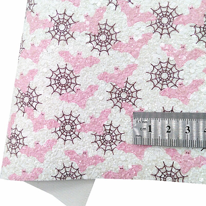 Pink Chunky Glitter Leather Leopard Velvet Fabric Pink Mirror Patent Synthetic Leather Vinyl Fabric For Bows DIY 21x29CM Q737: 19