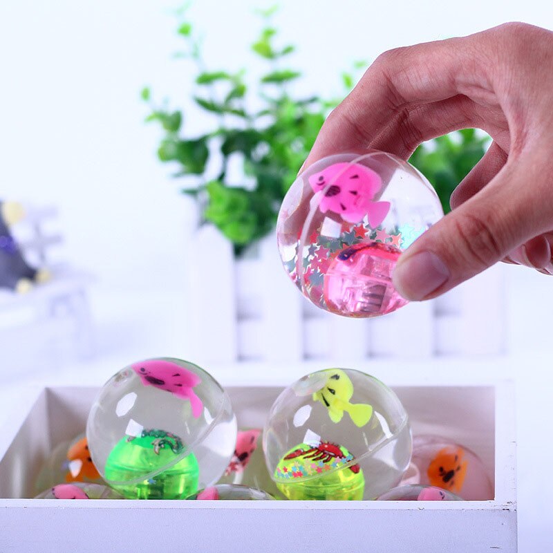 Blinkende Leucht Ball Gummi Springenden Ball Anti betonen Spaß Zappeln Spielzeug für freundlicher M09