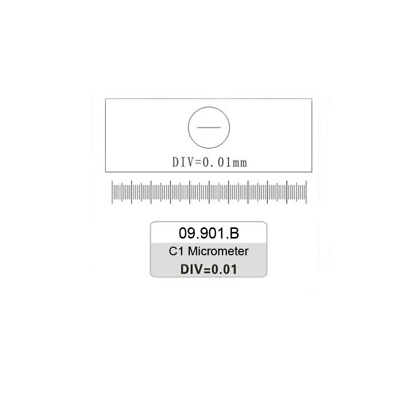 0.01 mm Microscope Measurement Microscope Glass Ruler Calibration Ruler Measuring Ruler Micro Ruler DIV=0.01mm