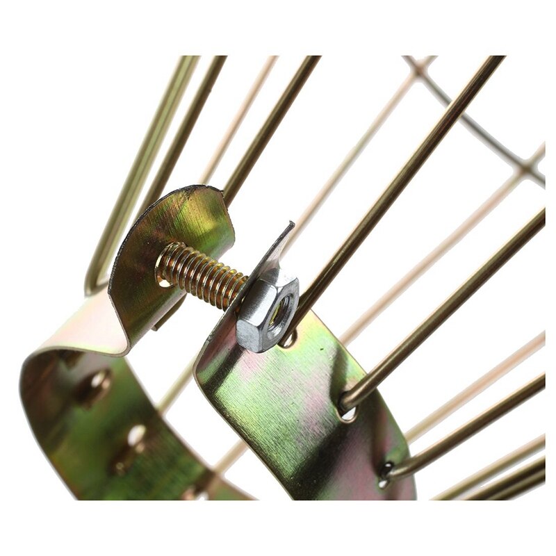 Iron Wire Bulb Cage, Clamp On, Old Look, Vintage Lighting, Steampunk