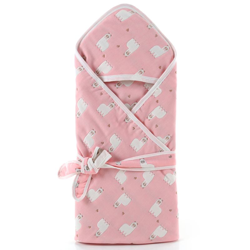 Baby Inbakeren Winter Wrap Slapen Zachte Katoen Vierkante Deken Infant Peuters Badjas Handdoek Leuke Cartoon Patronen: pattern B