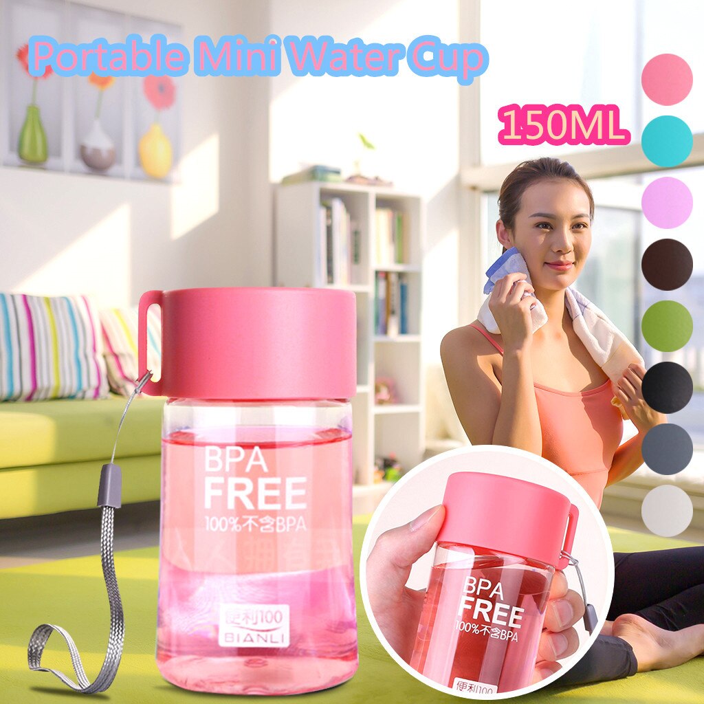 Portable 150ML Plastic Juice Water Bottle Cup Sport Camping Cycling Travel Accessories Drinking Outdoor Sports Portable Bottles