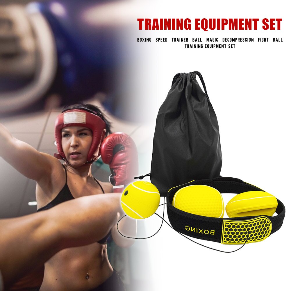 Guantes y Diadema de bola de velocidad de lucha, pelota de entrenamiento equipamiento para reflejos de boxeo, accesorios de trabajo eficaces