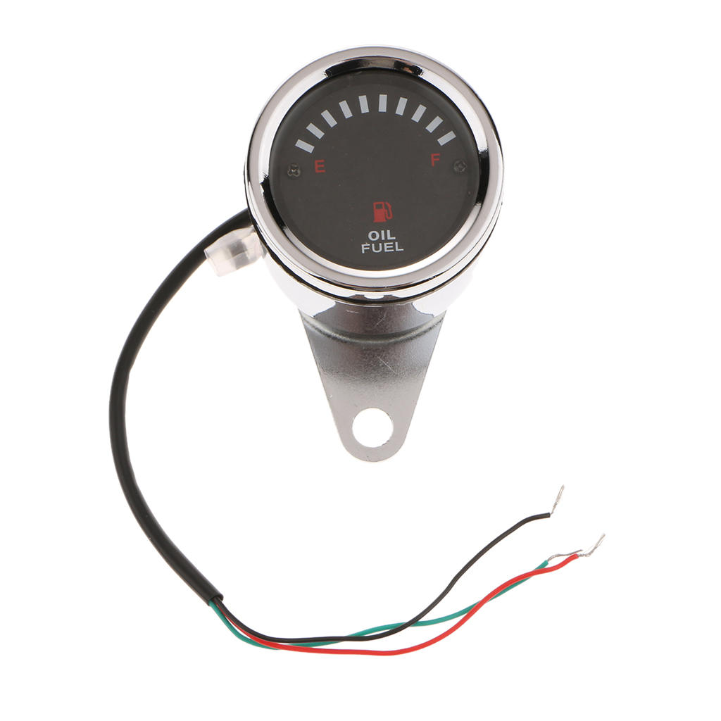 Led Brandstofmeter 12V Dc Brandstof Indicator Universal Auto Motorfiets 60 Mm