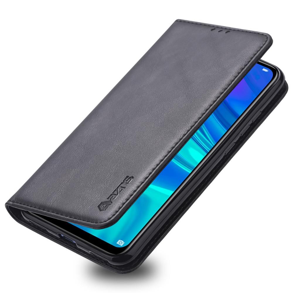 Azns Wallet Telefoon Case Voor Huawei Y6 Gevallen Cover PU Flip 6.08 Inch Case Voor Y6 Business Shell