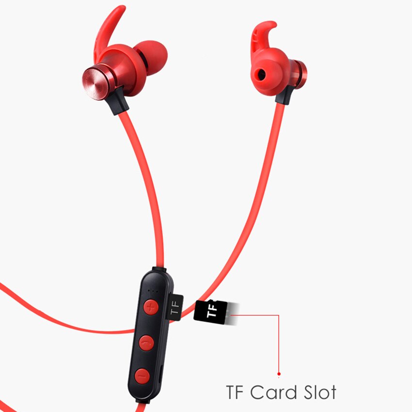 Bluetooth hovedtelefon ipx 5 vandtæt øretelefon  mp3 spiller stereo headset trådløst til sport mic tf kort telefon xiaomi