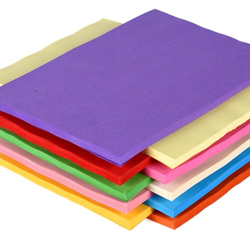 100Pcs A4 80G Kleur Kopieerpapier Multicolor Beschikbaar Kinderen Handwerk Origami Gekleurd Papier