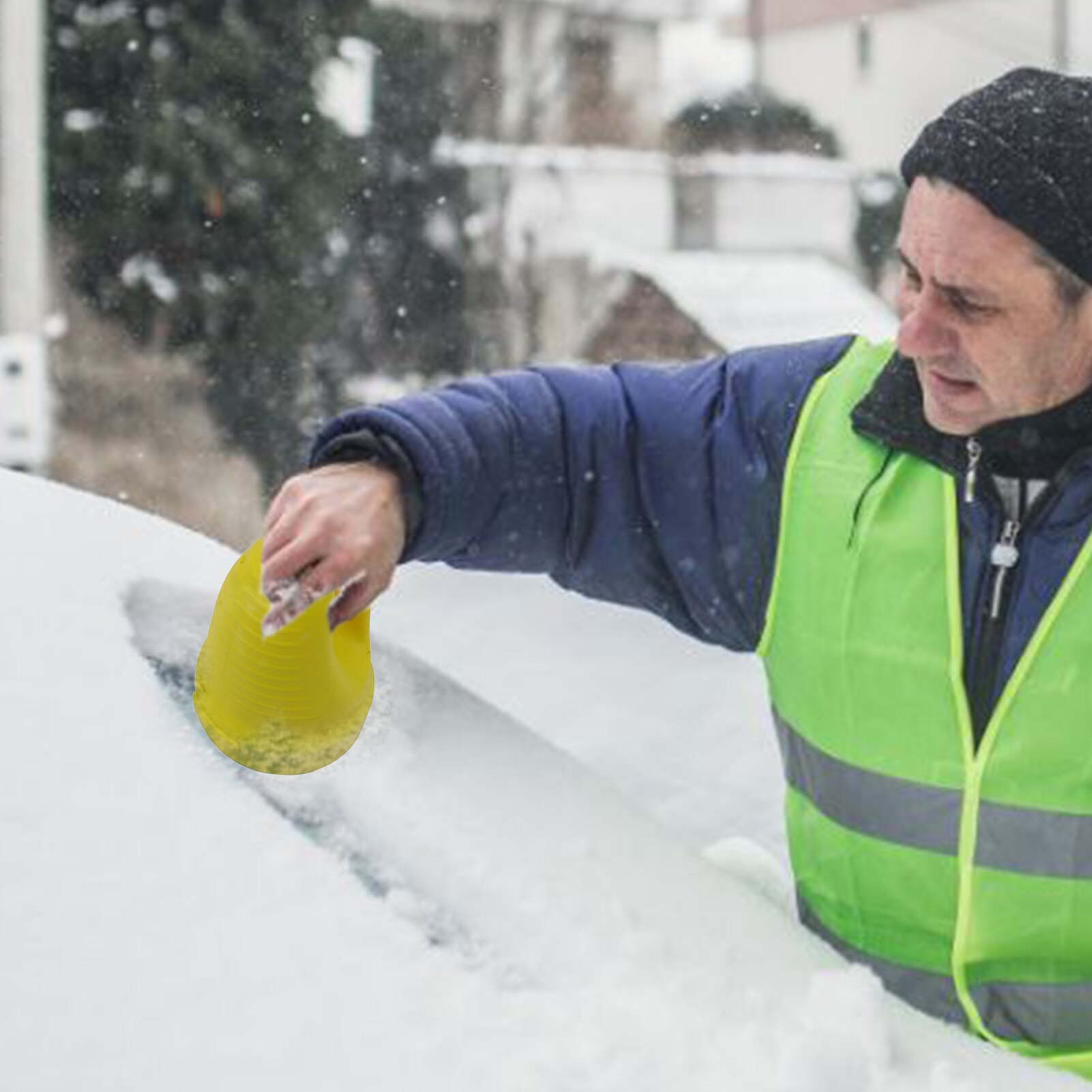 Cone Electric Ice Scraper Winter Car Window Snow Removal Remover 3000mAh Battery Windshield Glass Clean Tool Scraping Deicer