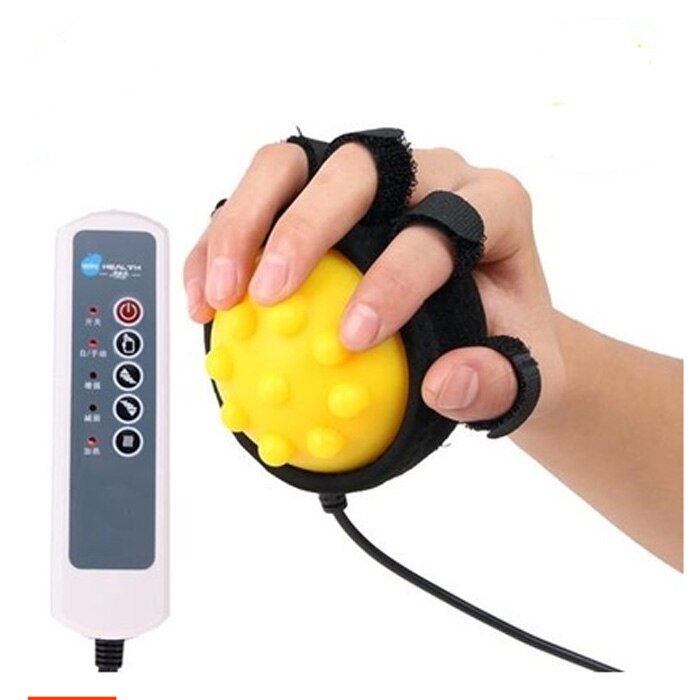 Rechargeable Infrared Heat Compress Hand Massager Ball Massage Fingers Physiotherapy Rehabilitation Spasm Dystonia Stroke: A