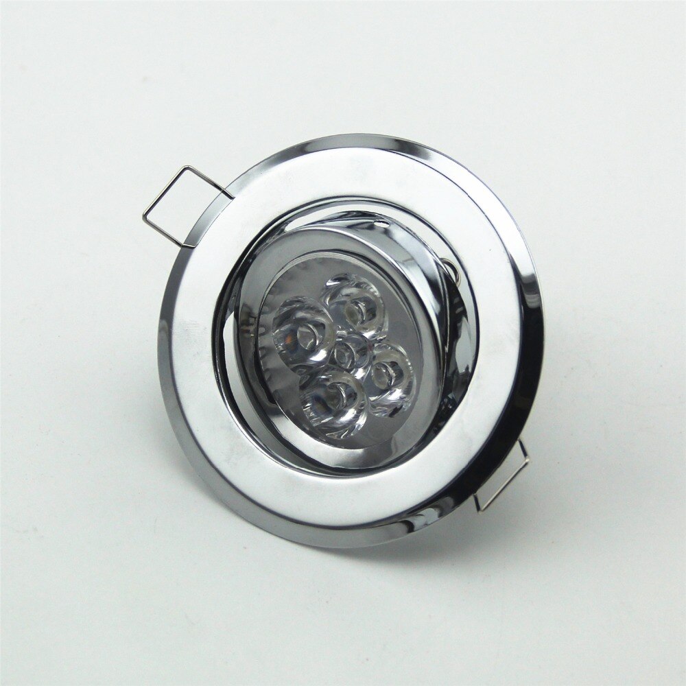1pc inbouw plafond led downlight retrofit frame spiegel chroom kleur verstelbaar  gu10/mr16 lamp fittingen
