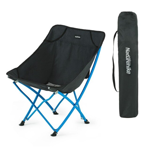 Naturehike Draagbare Camping Vissen Klapstoel Voor Picknick Party Wandelen Tuinieren Barbecue Kruk: Black