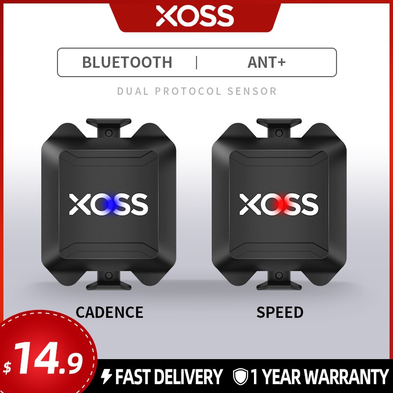 Xoss X1 Snelheid Cadanssensor Fietscomputer Snelheidsmeter Ant + Bluetooth Racefiets Mtb Compatibel Voor Garmin Igpsport Bryton