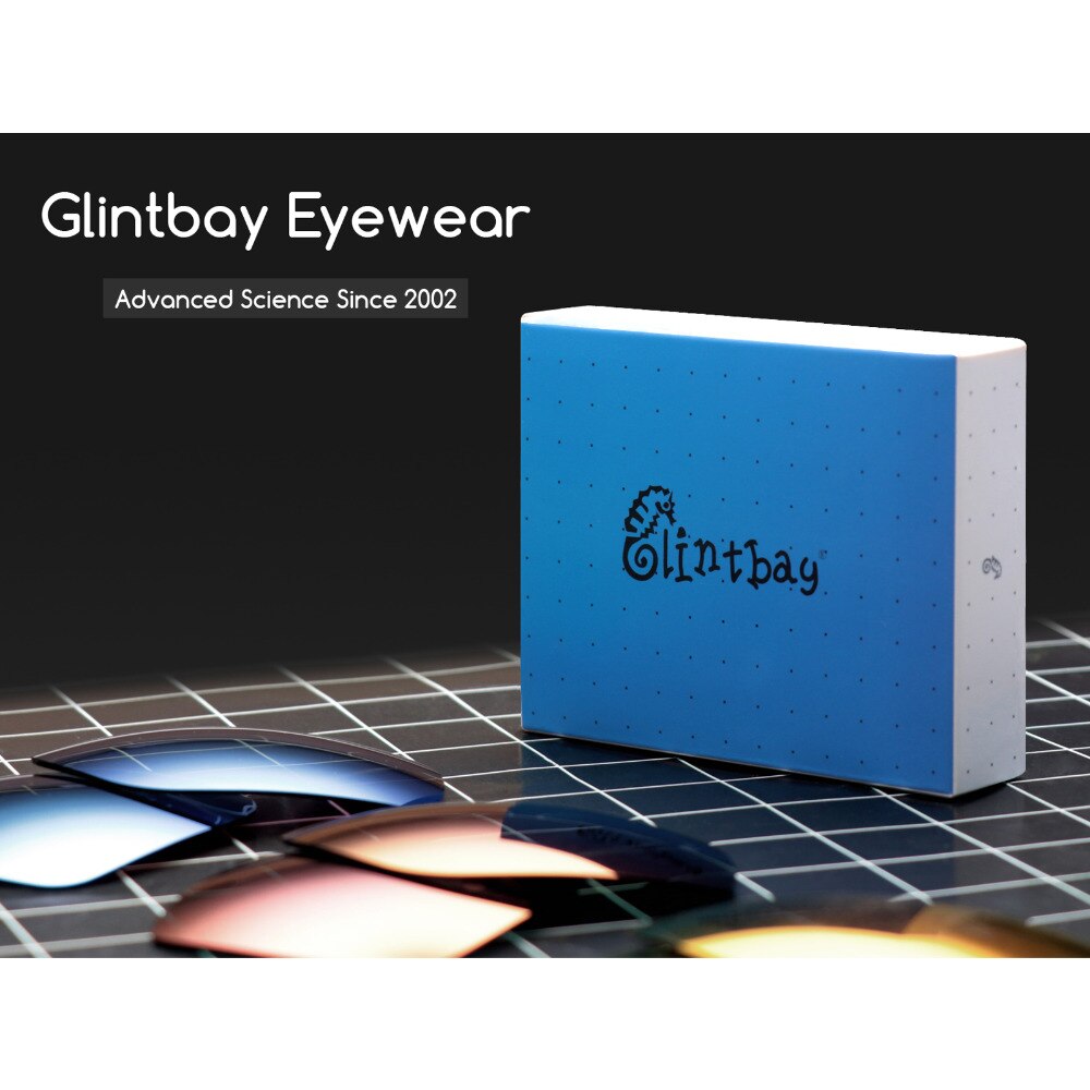 Glintbay 2 Pairs Gepolariseerde Zonnebril Vervanging Lenzen voor Oakley Crossrange Fire Red en Ijs Blauw
