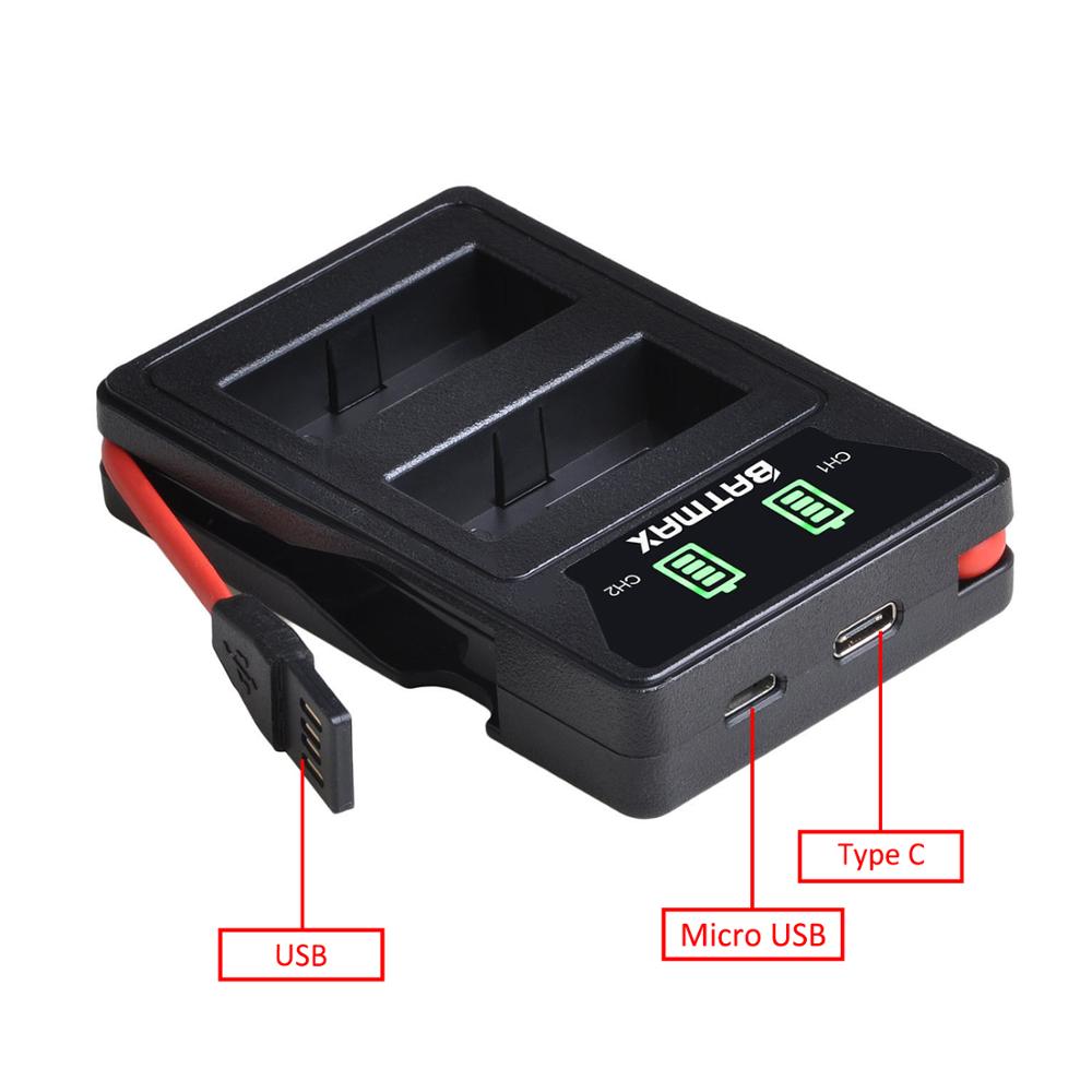 2x BLN-1 Ps BLN1 PS-BLN1 Batterij + Led Ingebouwde Usb Dual Charger Voor Olympus OM-D E-M1, olympus Pen F, OM-D E-M5, Pen E-P5, OM-D