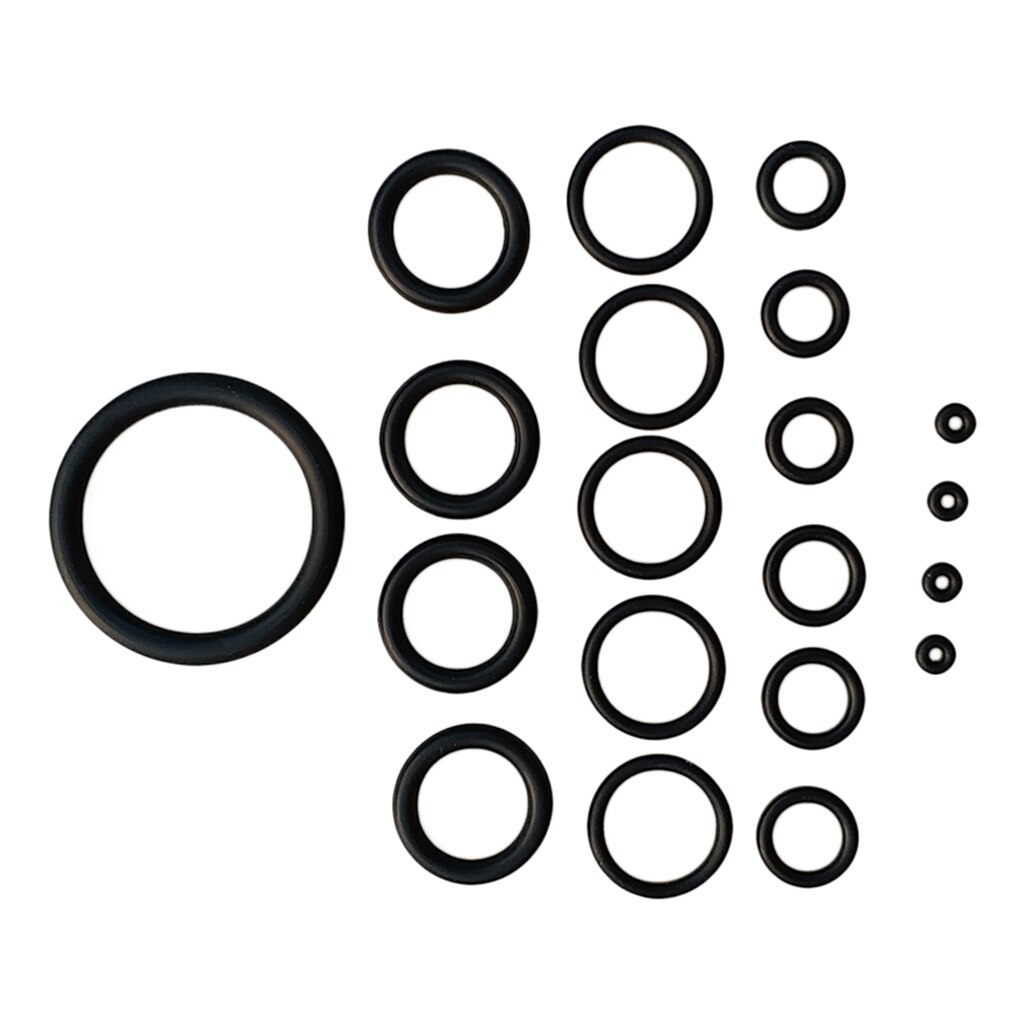 20 Stuks O Ring Kit Met Case Voor Duiken Dive Bcd Tank Slang Regulator Duiken Accessoires Zwart