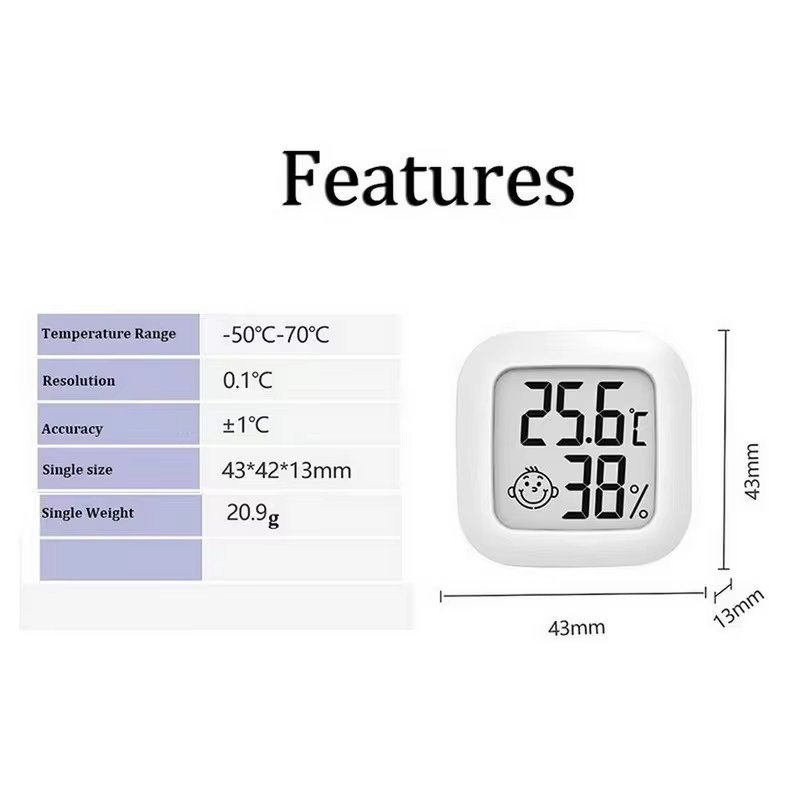 Xiaomi Mijia – thermomètre et hygromètre numérique LCD, Mini compteur électronique de température et d'humidité, jauge météo