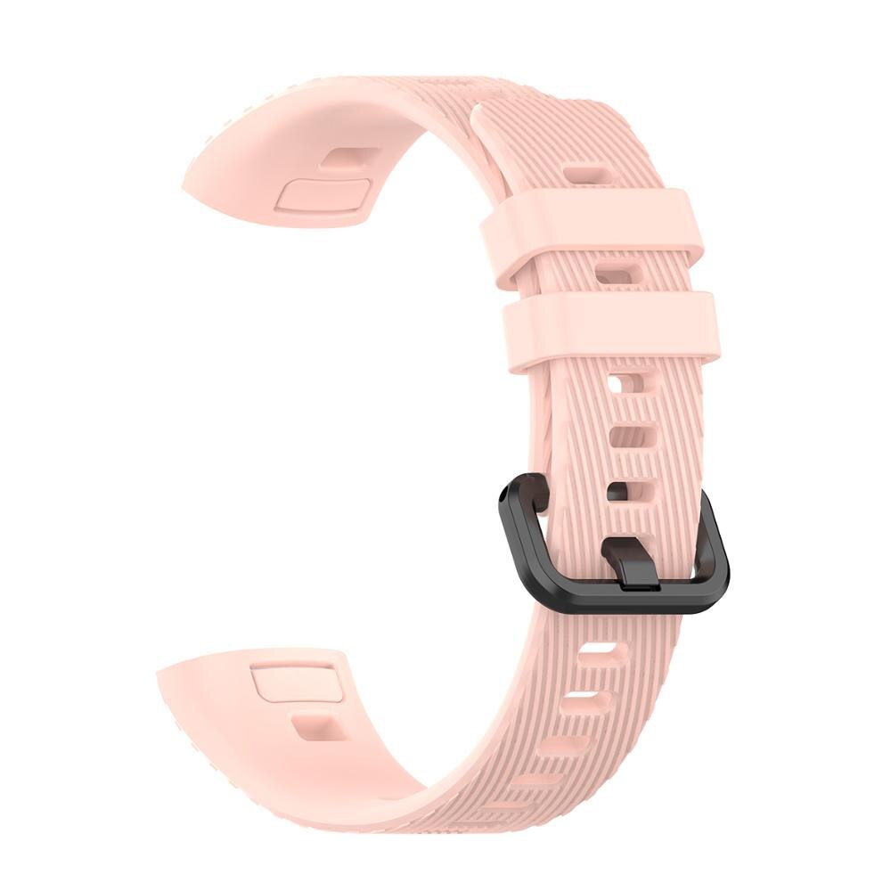 Pulseira inteligente pulseira de pulso para huawei banda 4 pro correias silicone banda de relógio para huawei honor band 3 pro substituição pulseira: Pink / Huawei band 4 pro