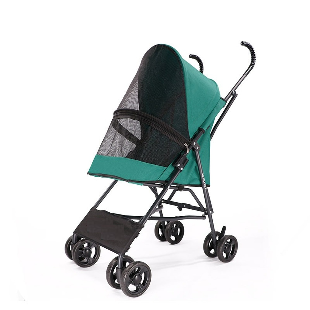Poussette Double Pour Chiens/Chats - 2 Paniers Détachables - Pliable - Roues 360° Freins - Capacité 25 Kg