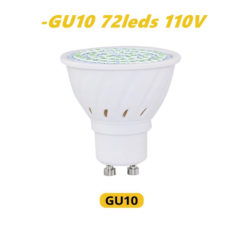 UVC Germicidal Lamp LED Corn Light Bulb Disinfection Sterilization Dust Mites Sterilizer Ozone UV Lights E27 / E14 / GU10: -GU10 72leds 110V